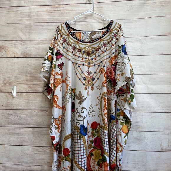 VINTAGE WINLAR MAXI CAFTAN HOUSE/PATIO DRESS - Picture 2 of 5